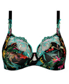 Soutien-gorge grande taille armature bien-être Lise Charmel Fleurs Étoiles éclat étoile (noir et multicolore) BCH6196-EE
