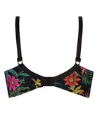 Soutien-gorge grande taille armature bien-être Lise Charmel Fleurs Étoiles éclat étoile (noir et multicolore) BCH6196-EE
