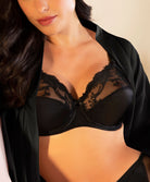 Soutien-gorge grande taille armature en soie Lise Charmel Splendeur Soie noir ACC6180-NO