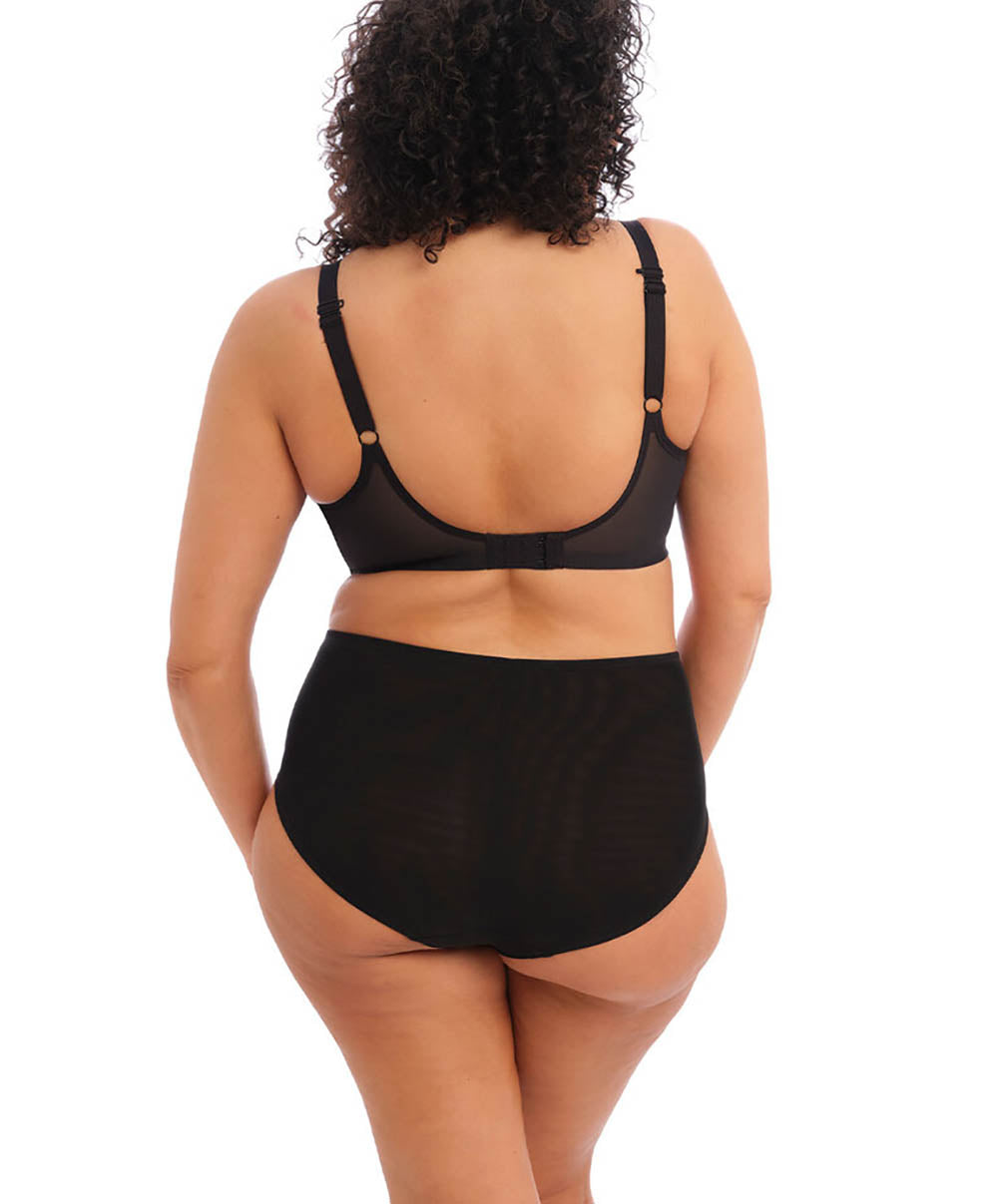 Soutien-gorge grande taille armature paddé plongeant Elomi Brianna Black EL8081-BLK