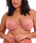 Soutien-gorge grande taille armature plongeant Elomi Matilda rose léopard EL8900-ROO