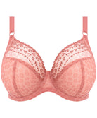 Soutien-gorge grande taille armature plongeant Elomi Matilda rose léopard EL8900-ROO
