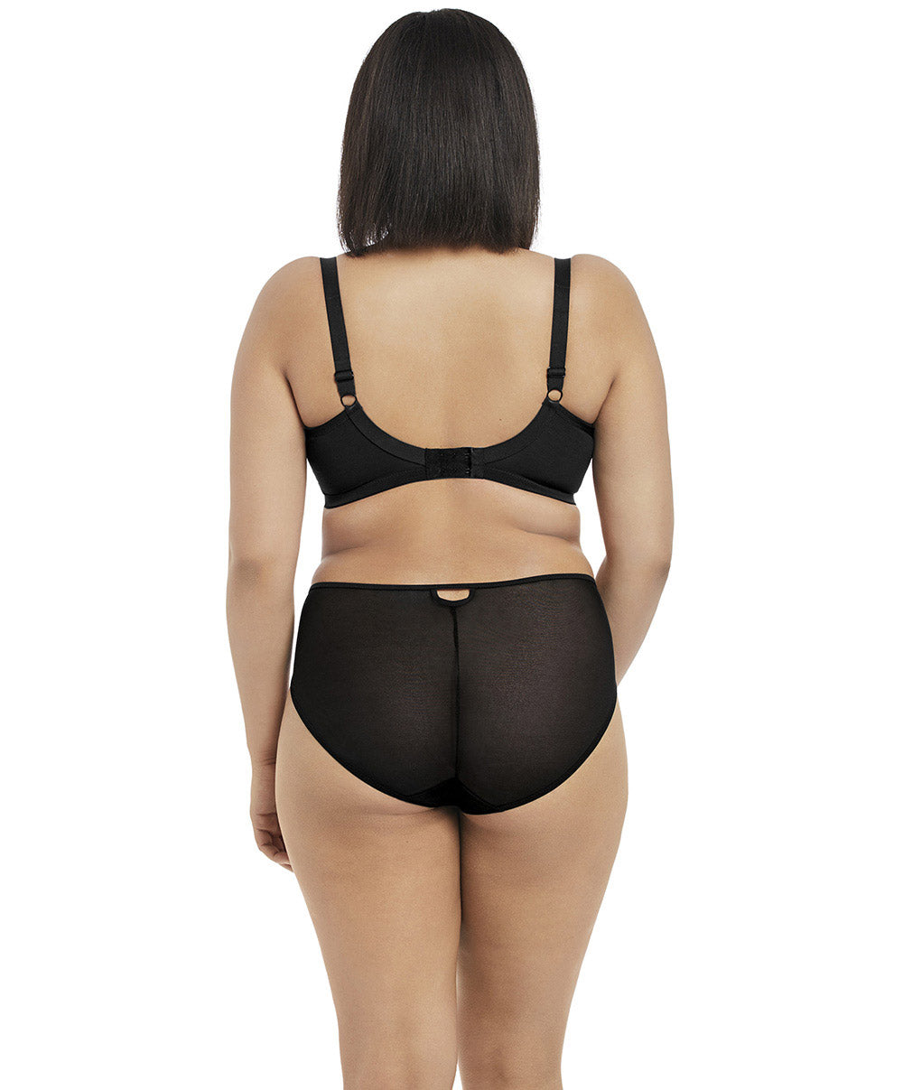 Soutien-gorge grande taille armature plongeant Elomi Sachi noir 