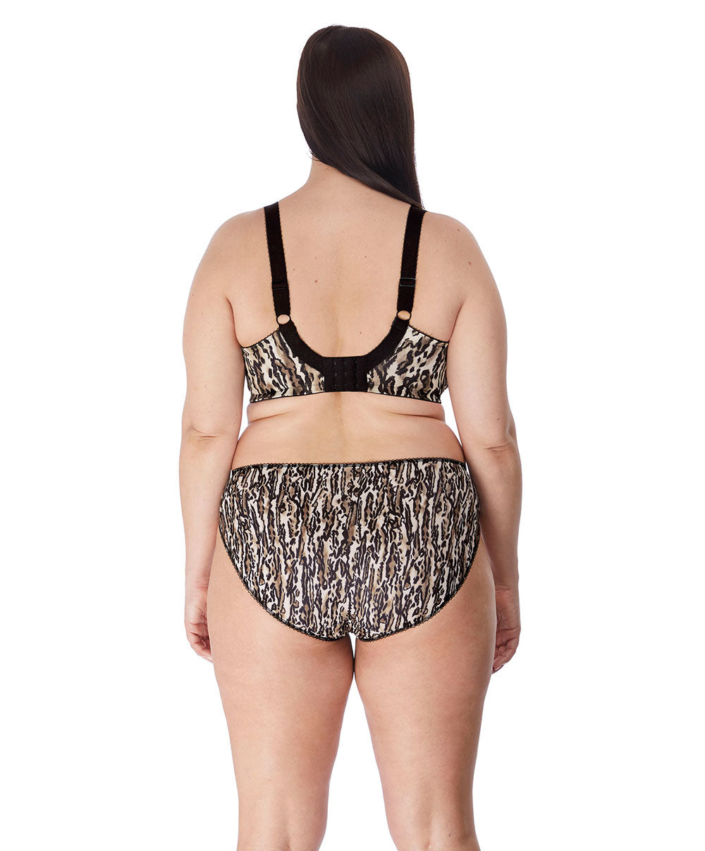 Soutien-gorge grande taille armature stretch Elomi Morgan ocelot EL4110-OCT