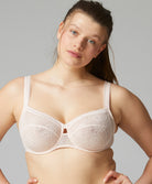 Soutien-gorge grande taille balconnet Simone Pérèle Swing poudre pétale 15Y313-332
