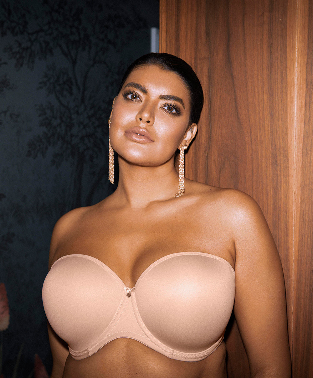 Soutien-gorge grande taille bandeau moulé avec armatures Elomi Smooth sahara EL4300-SAH
