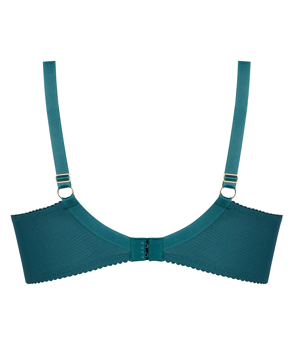 Soutien-gorge grande taille armature couvrant Lise Charmel Grâce Aquatique floral aqua BCH6193-FA