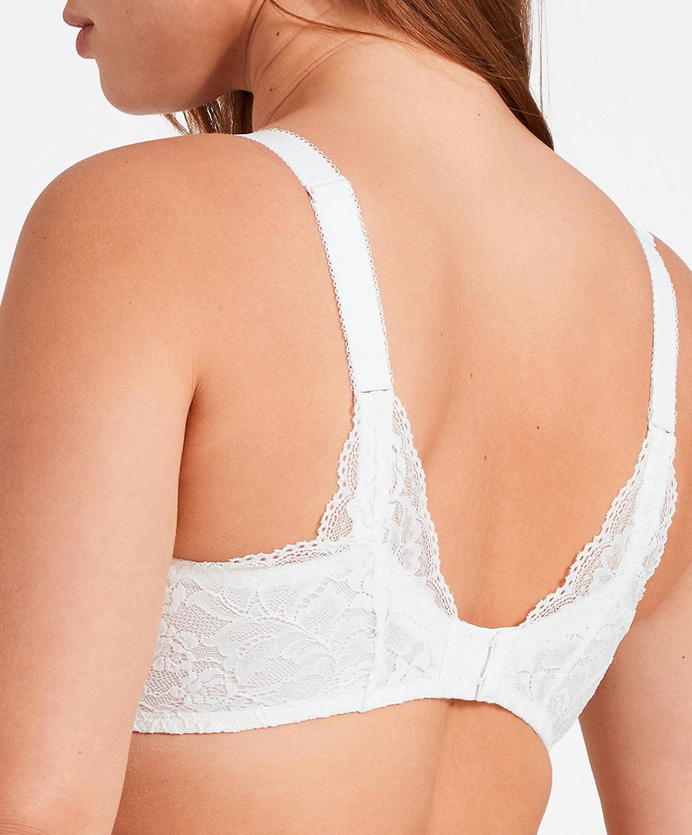 Soutien-gorge grande taille triangle plunge Rosessence opale Aubade HK12-02-OPAL