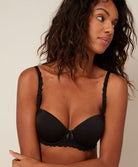 Soutien-gorge moulé padding spacer forme corbeille bretelles multipositions Simone Pérèle Andora noir 131343-015