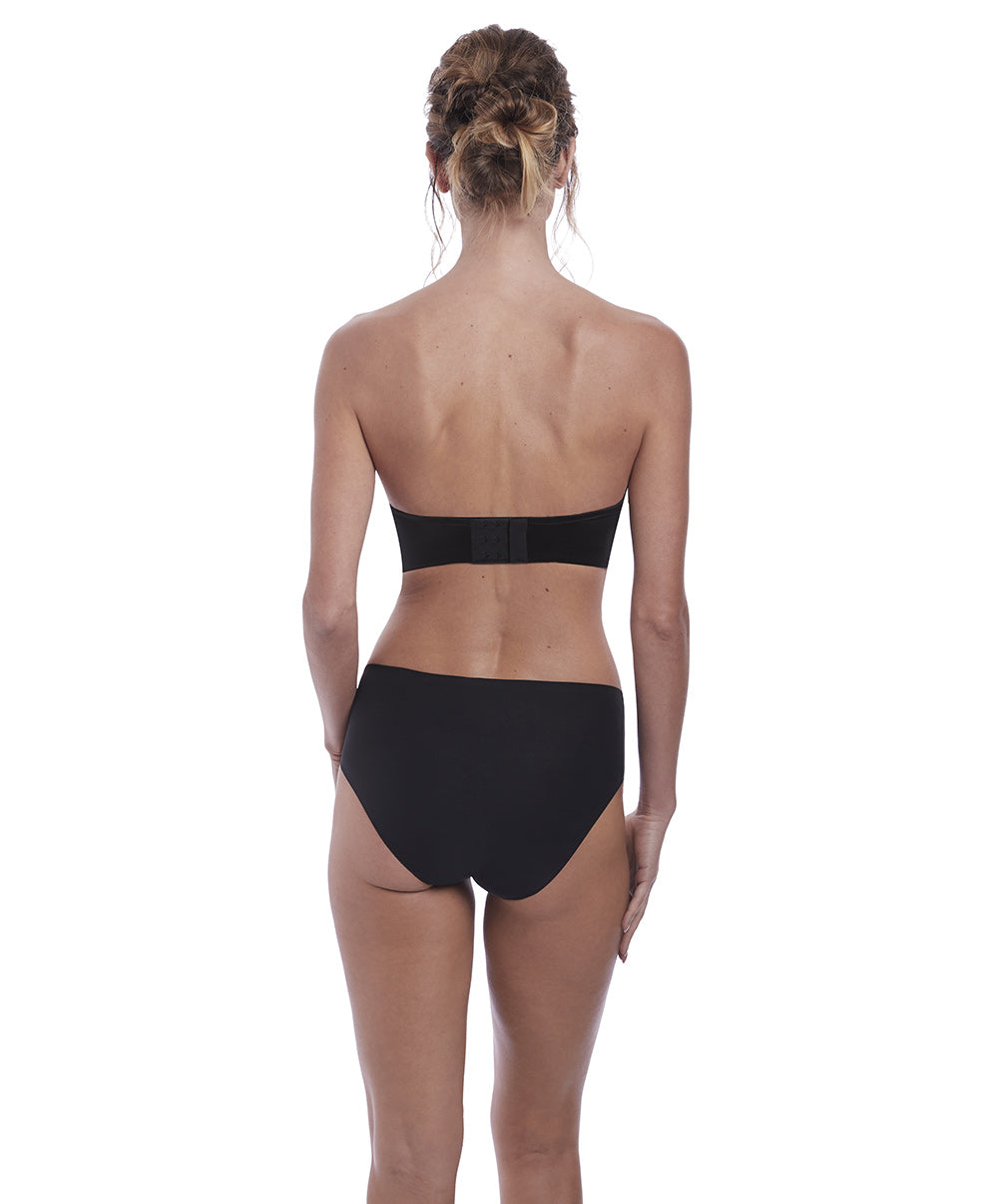 Soutien-gorge moulé sans bretelles armatures Fantasie Aura noir FL2320-BLK face