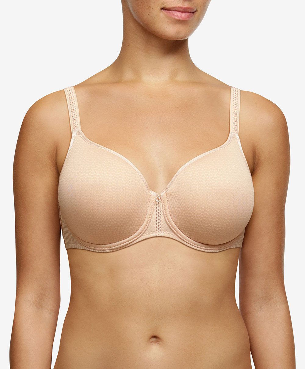 Soutien-gorge moulé spacer couvrant Chantelle Chic Essential beige doré C16G70-01N