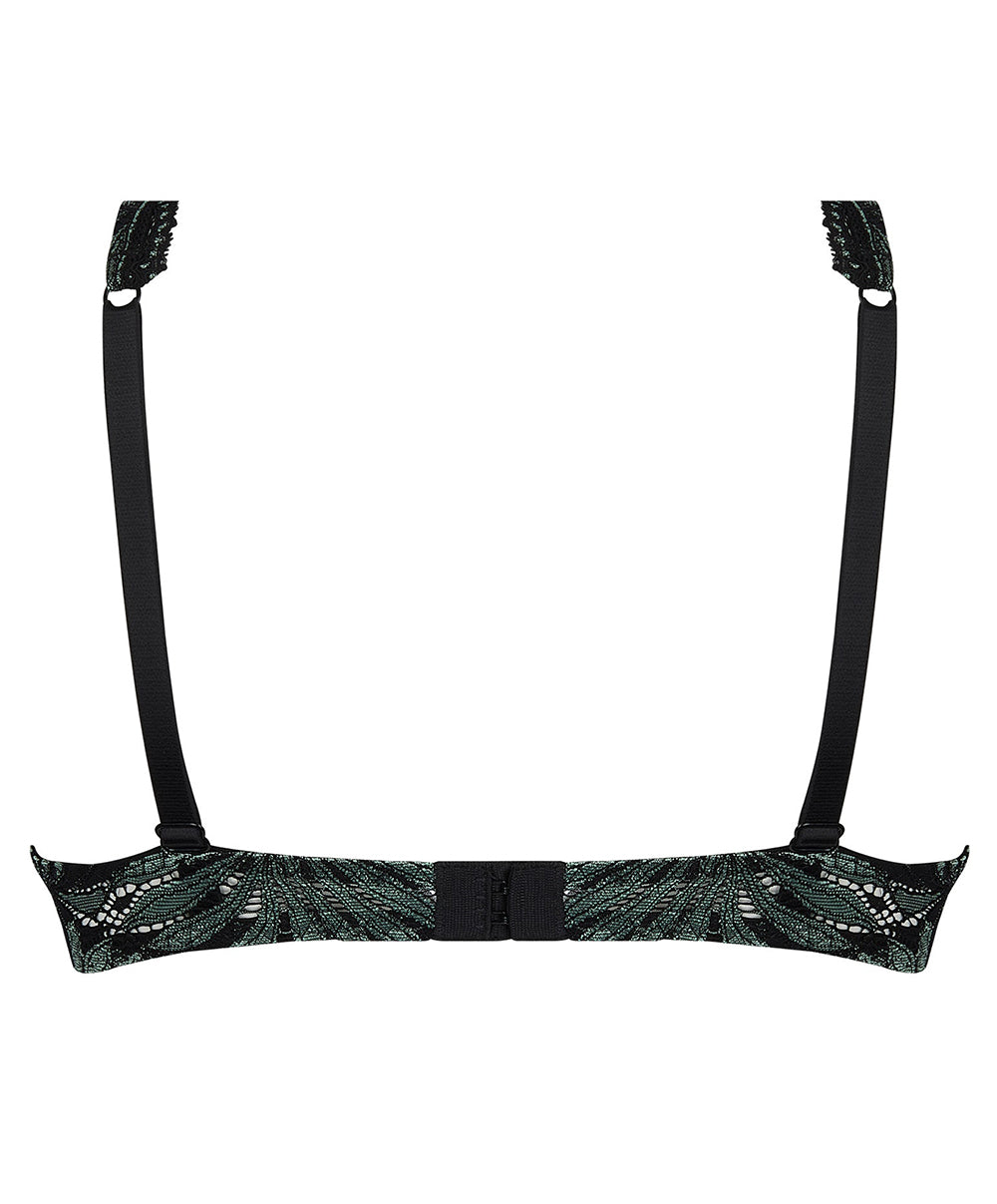 Soutien-gorge mousse à armatures forme triangle Antigel de Lise Charmel Jungle du Soir vert minuit ECJ7044-VM 100