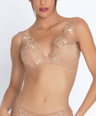 Soutien-gorge mousse à armatures forme triangle Lise Charmel Déesse en Glam nude ACH7015-DN