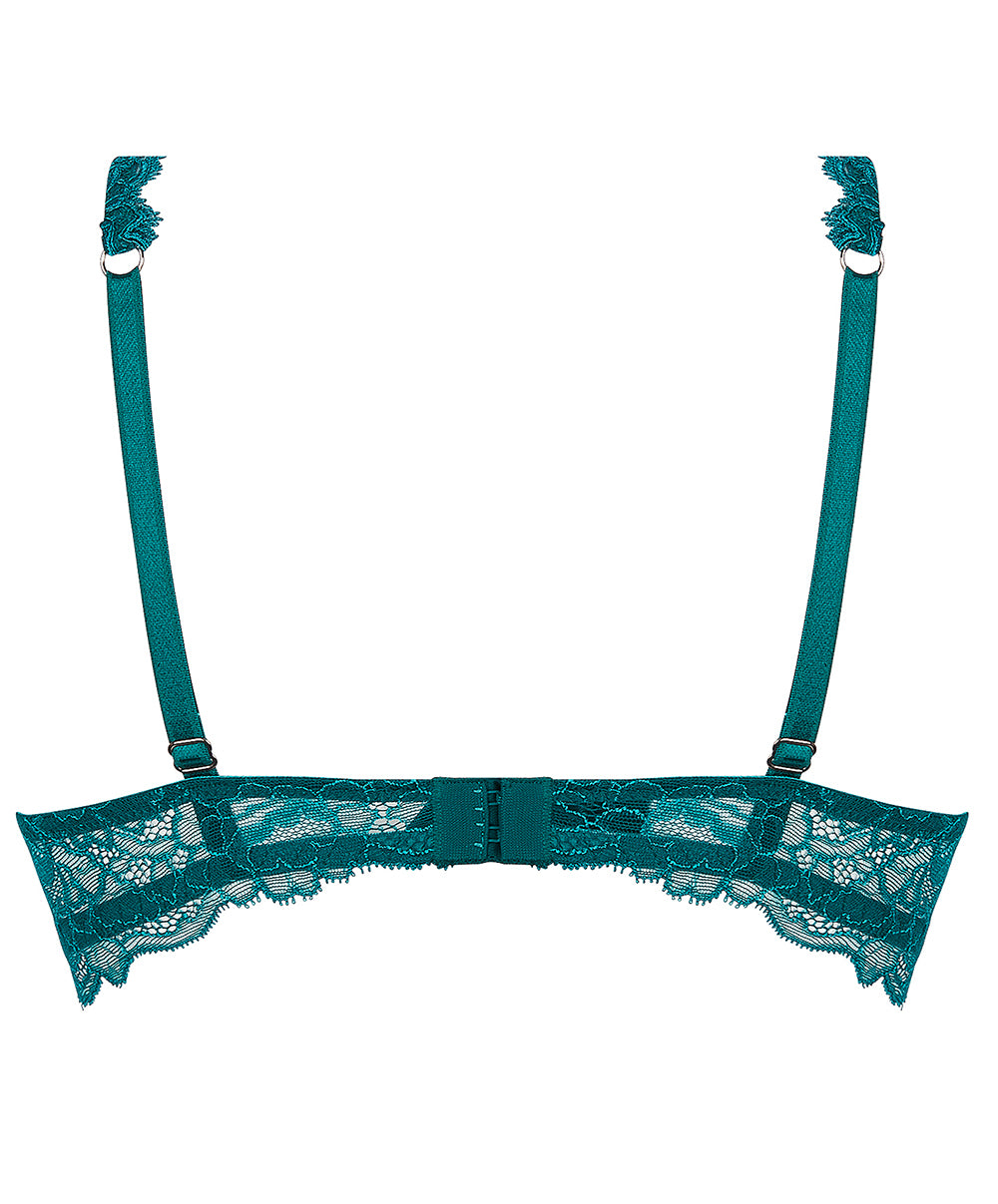 Soutien-gorge mousse à armatures forme triangle Lise Charmel Sublime en Dentelle vert princesse ACH7013-VP 100