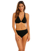 Soutien-gorge ouverture frontale lisse décolleté plongeant Wacoal Soft Embrace noir WA851311-BLK