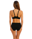 Soutien-gorge ouverture frontale lisse décolleté plongeant Wacoal Soft Embrace noir WA851311-BLK