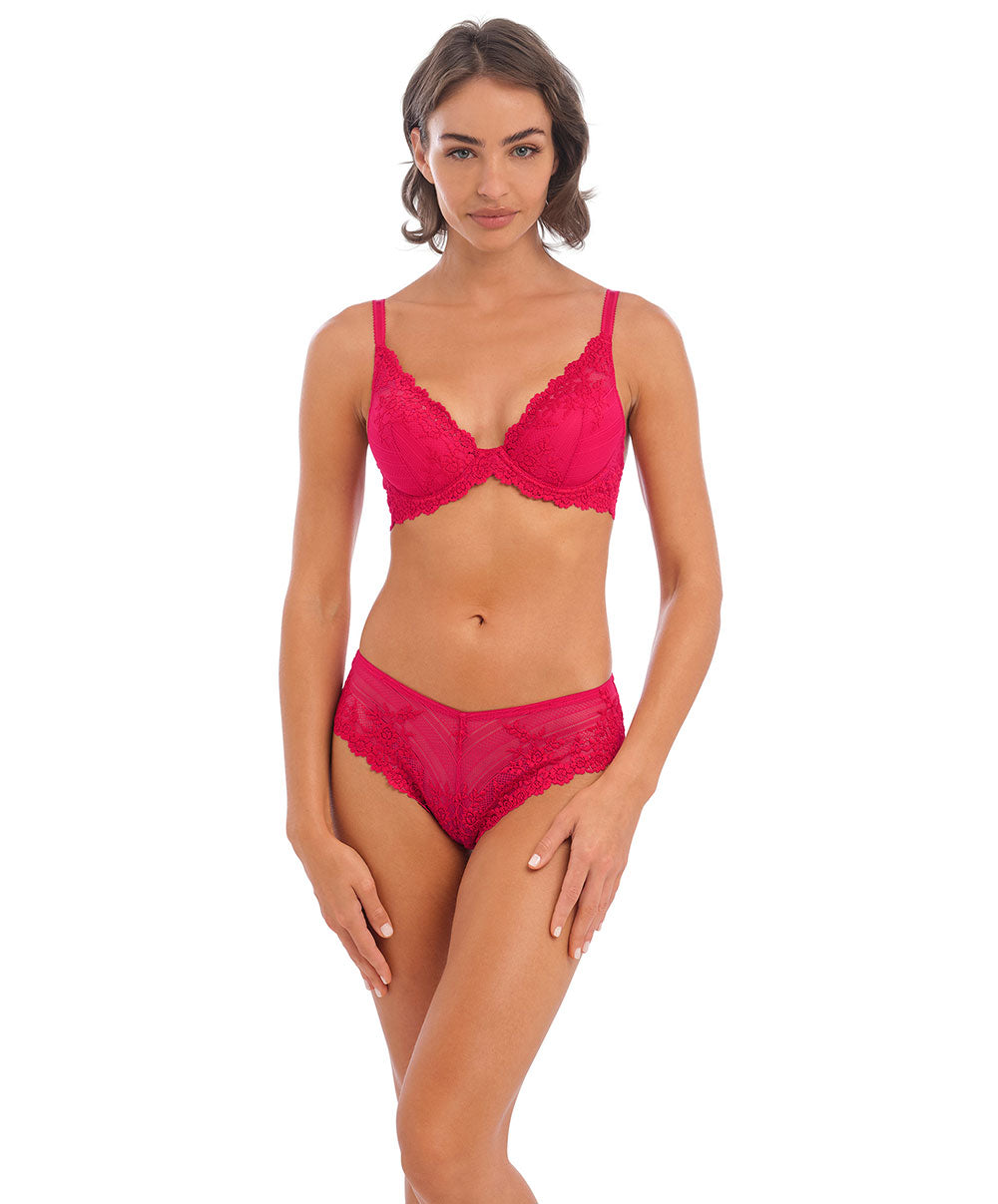Soutien-gorge plunge à armatures Wacoal Embrace Lace rouge persan WA853291-615