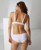 Soutien-gorge moulé décolleté plongeant spacer bretelles multipositions Simone Pérèle Andora blanc 131316-011