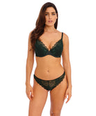 Soutien-gorge push-up plunge Wacoal Lace Perfection botanical green WE135003-BTG