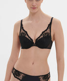 Soutien-gorge push-up décolleté plongeant Simone Pérèle Intrigue noir 1E2347-015