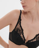 Soutien-gorge push-up décolleté plongeant Simone Pérèle Intrigue noir 1E2347-015