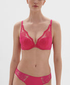 Soutien-gorge push-up décolleté plongeant Simone Pérèle Intrigue rose disco 1E2347-346