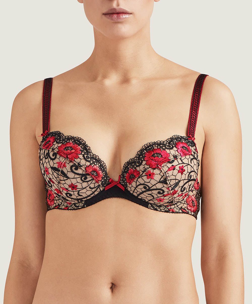 Soutien-gorge push-up coussinets amovibles Fièvre andalouse Carmen Aubade QC18-CMEN