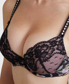 Soutien-gorge push-up coussinets amovibles Magic garden Pivoine Aubade IAN18-PIVN