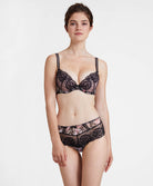 Soutien-gorge push-up coussinets amovibles Magic garden Pivoine Aubade IAN18-PIVN