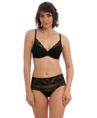 Soutien-gorge push-up plunge armatures Wacoal Ravissant noir WE600502-BLK