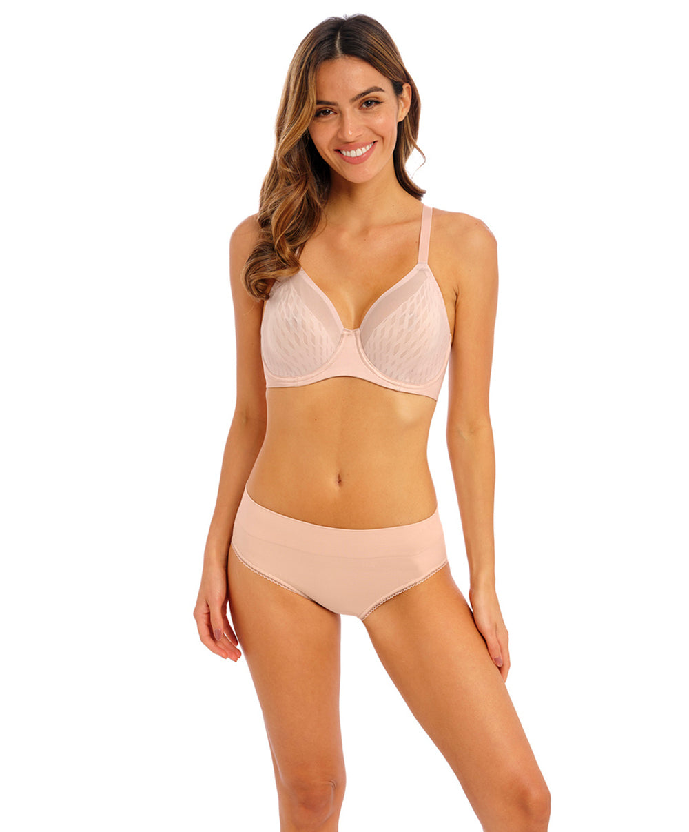 Soutien-gorge rehausse poitrine avec armatures grande taille Wacoal Elevated Allure rose dust WA855336-253