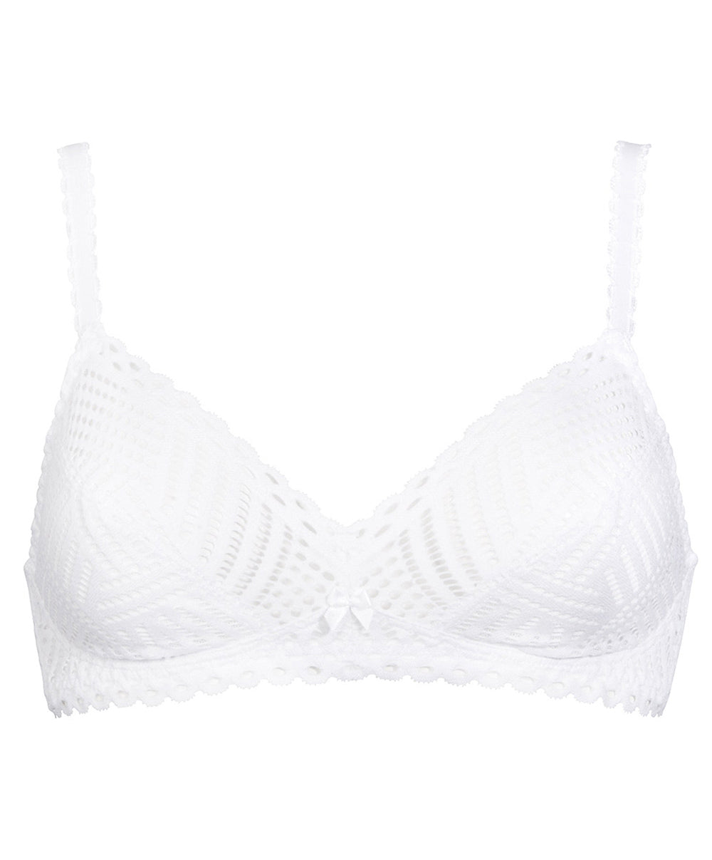 Soutien-gorge sans armature Antigel de Lise Charmel Tressage Graphic blanc ECC6537-TB