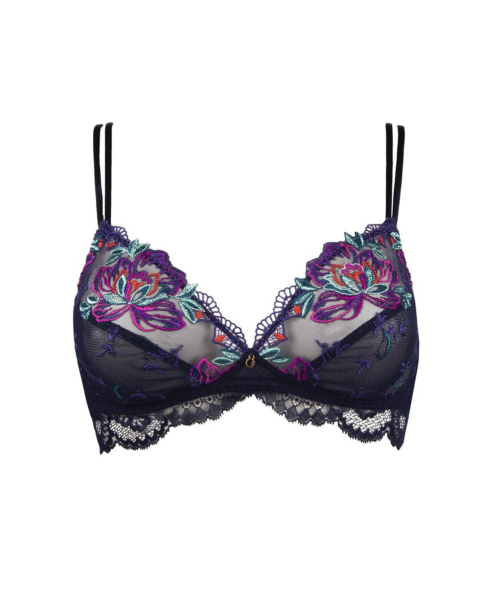 Soutien-gorge sans armatures Lise Charmel Magie saphir Eclosion bleu ACH6511-ES