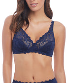 Soutien-gorge sans armatures Wacoal Eglantine bleu marine WEBFA162-INK