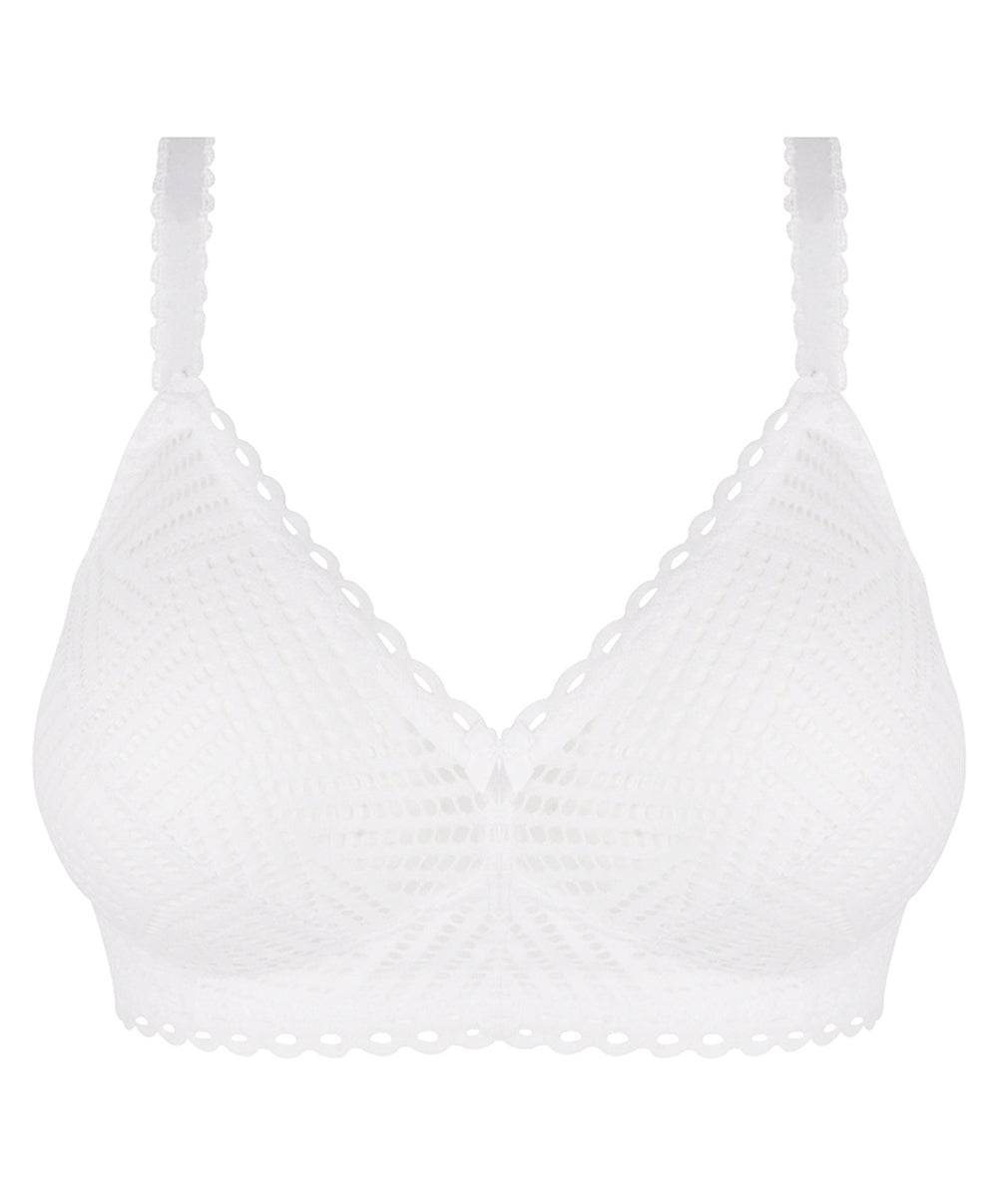 Soutien-gorge sans armatures grande taille Antigel de Lise Charmel Tressage Graphic blanc FCC6537-TB