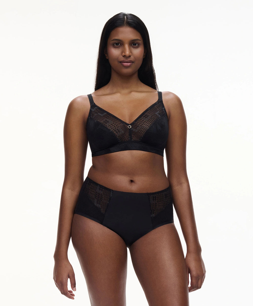 Soutien-gorge sans armatures grande taille Chantelle Intrigue noir C13WP0-011