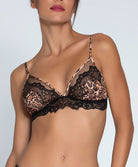 Soutien-gorge sans armatures imprimé panthère Lise Charmel Fauve Amour ambre panthère ACH6579-AP