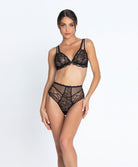 Soutien-gorge sans armatures triangle Lise Charmel Féérie Couture noir ACH6574-NO
