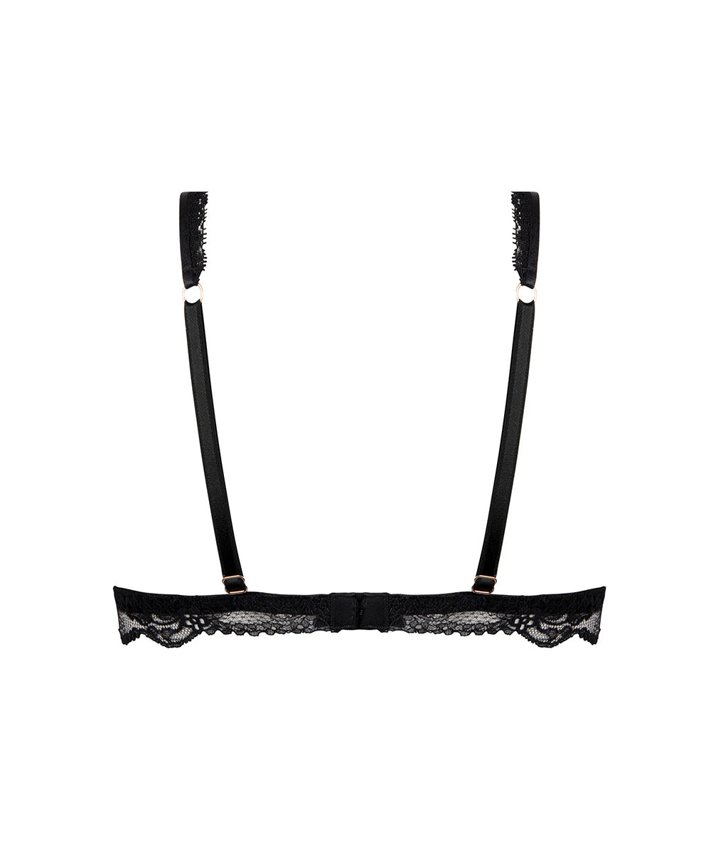 Soutien-gorge sans armatures triangle Lise Charmel Féérie Couture noir ACH6574-NO