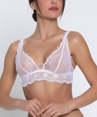 Soutien-gorge sans armatures triangle Lise Charmel Sublime en Dentelle blanc ACH6513-BL