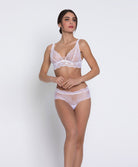 Soutien-gorge sans armatures triangle Lise Charmel Sublime en Dentelle blanc ACH6513-BL