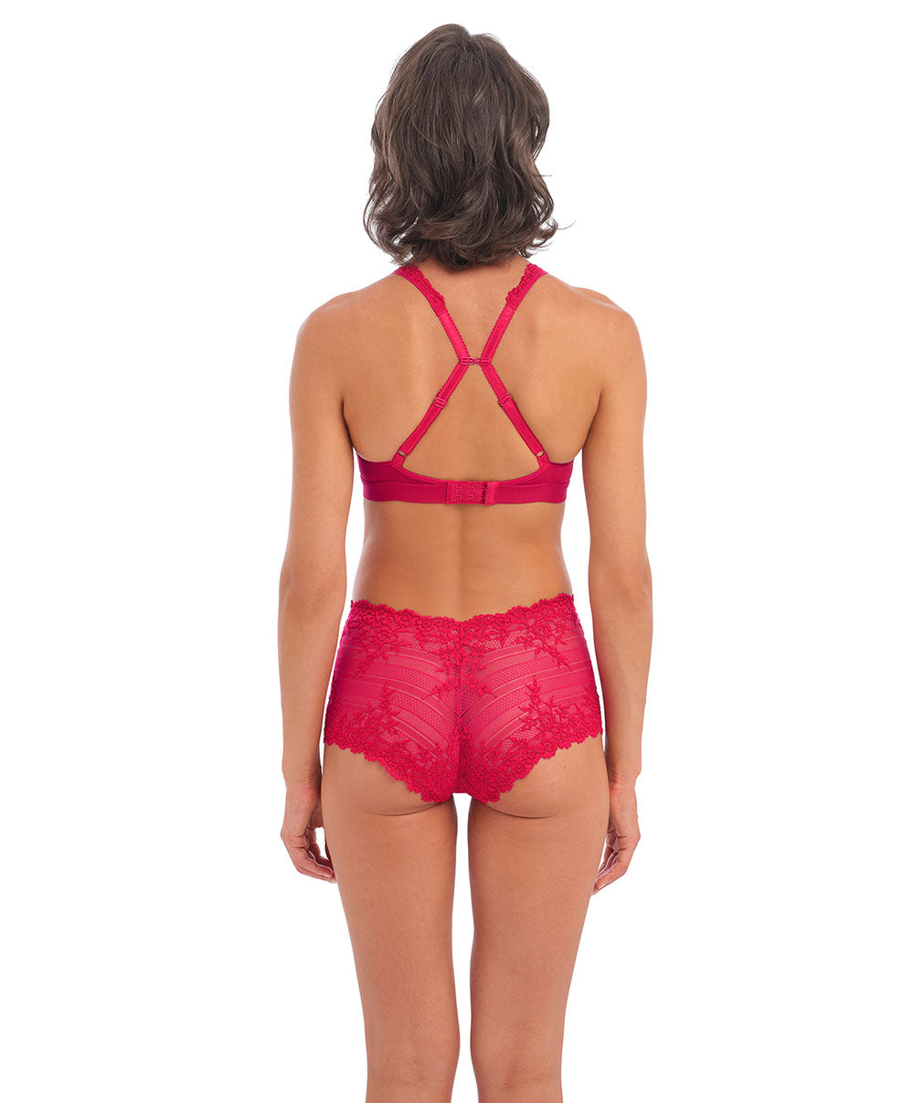 Soutien-gorge triangle sans armatures Wacoal Embrace Lace rouge persan WA852191-615