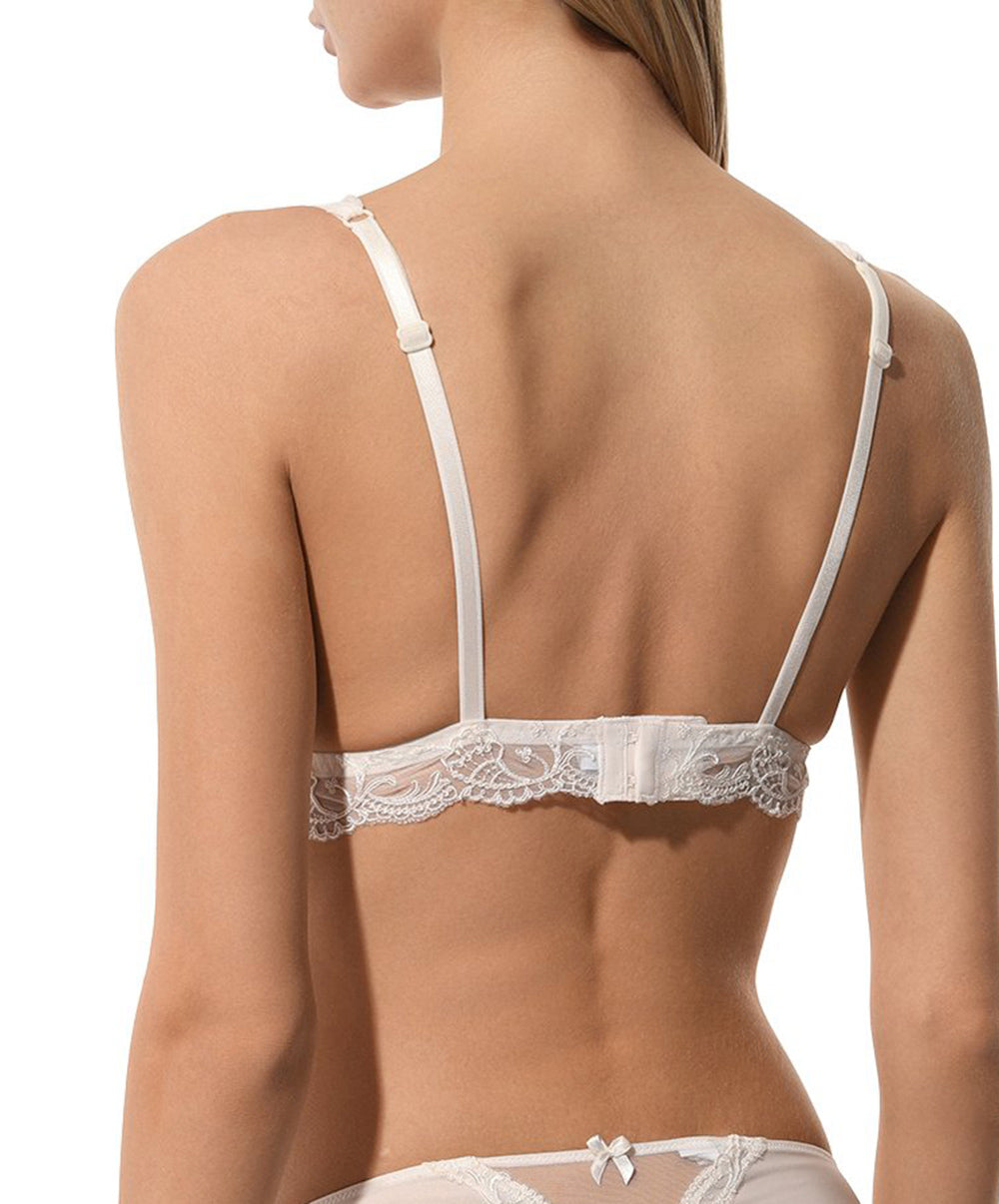 Soutien-gorge en soie sans armatures triangle Lise Charmel Splendeur soie écru nacre ACC6580-EN