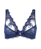 Soutien-gorge sexy triangle armatures Lise Charmel Soir de Venise bleu ACA7403-BV