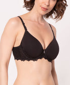Soutien-gorge spacer plunge Lise Charmel Dressing Floral noir ACC2788-NO