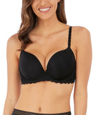 Soutien-gorge t-shirt moulé lisse à armatures Wacoal Raffine noir WE148004-BLK