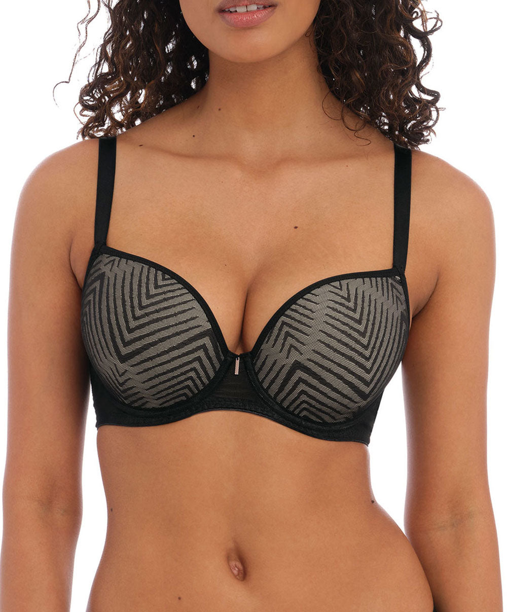 Soutien-gorge t-shirt moulé à armatures Freya Tailored noir AA401131-BLK