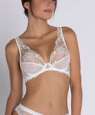Soutien-gorge triangle "Glamour" Lise Charmel Source Beauté ecru nacre ACH7472-EN