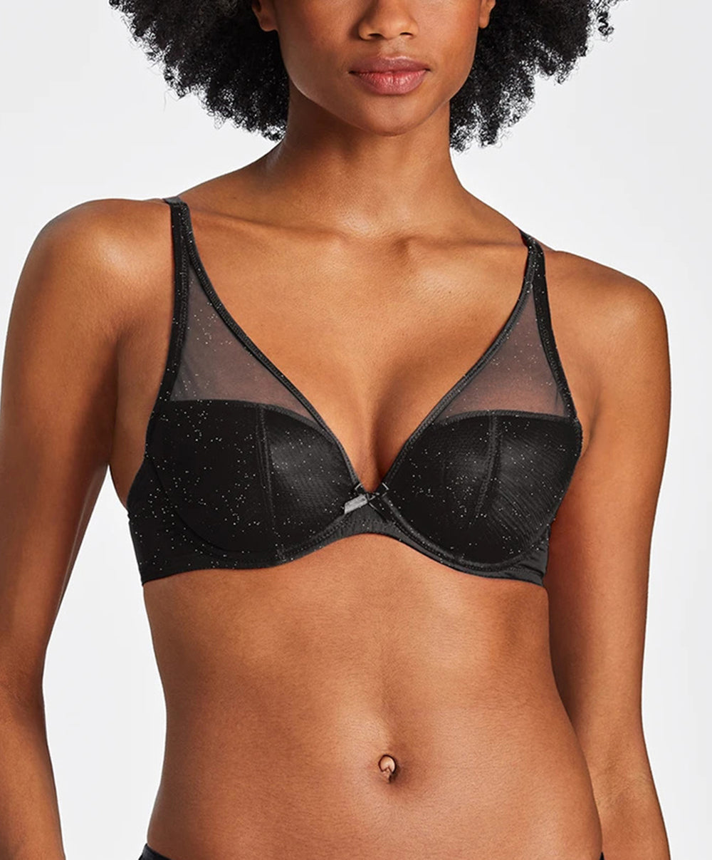 Soutien-gorge triangle Nudessence étincelle Aubade FM12-3-ETIN