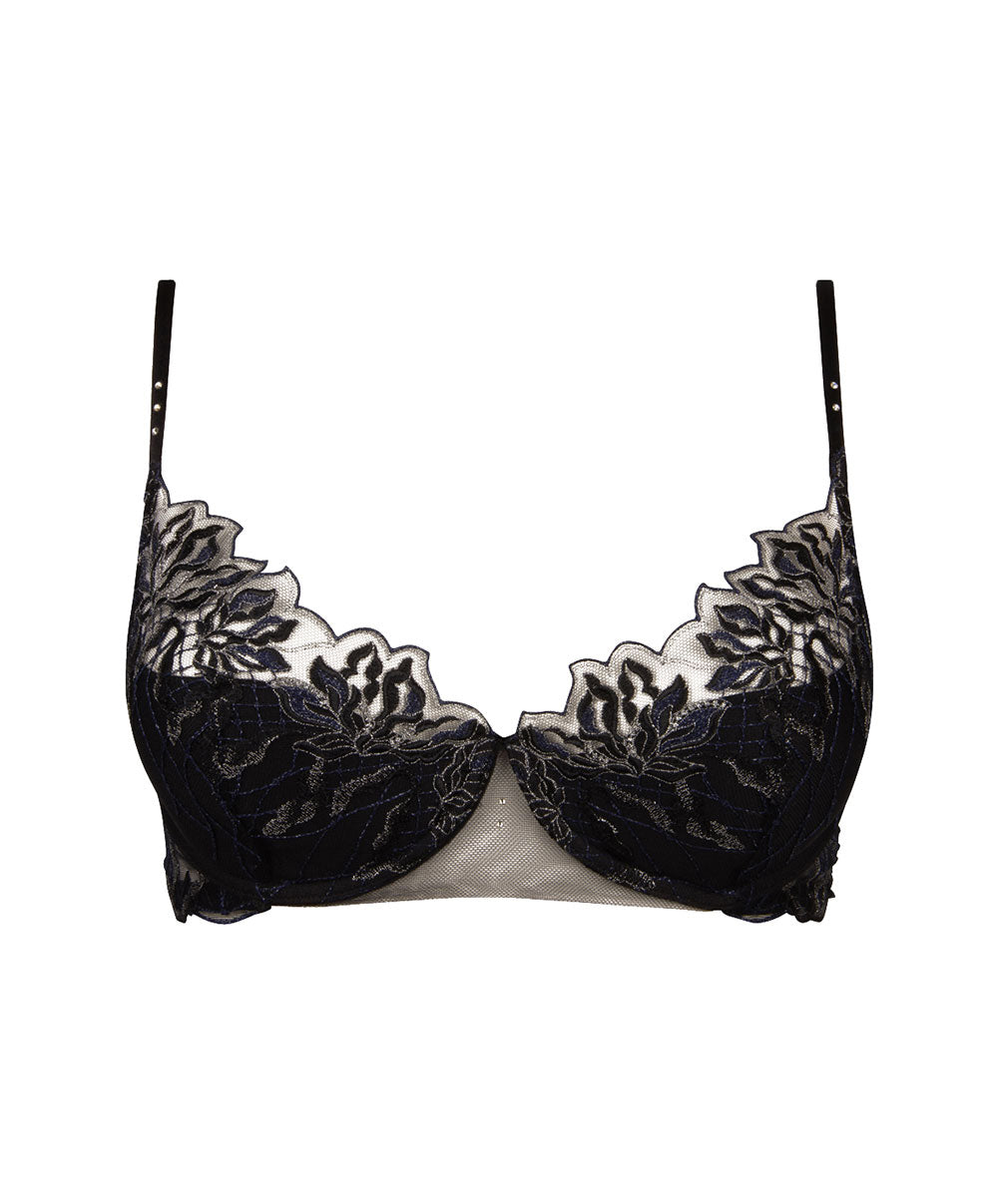 Soutien-gorge triangle armatures Lise Charmel Les Nuits Chics nuit argent ACH6735-NA